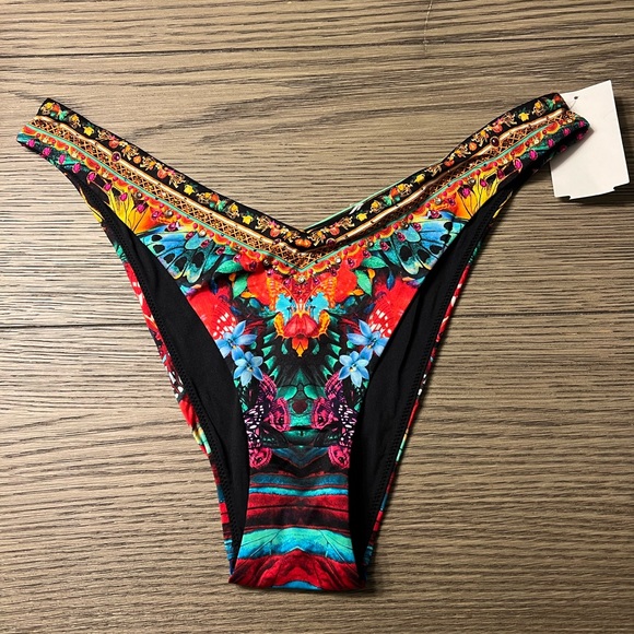 Camilla V High Leg Pant In A Flutter sz L 159$ - Picture 5 of 11